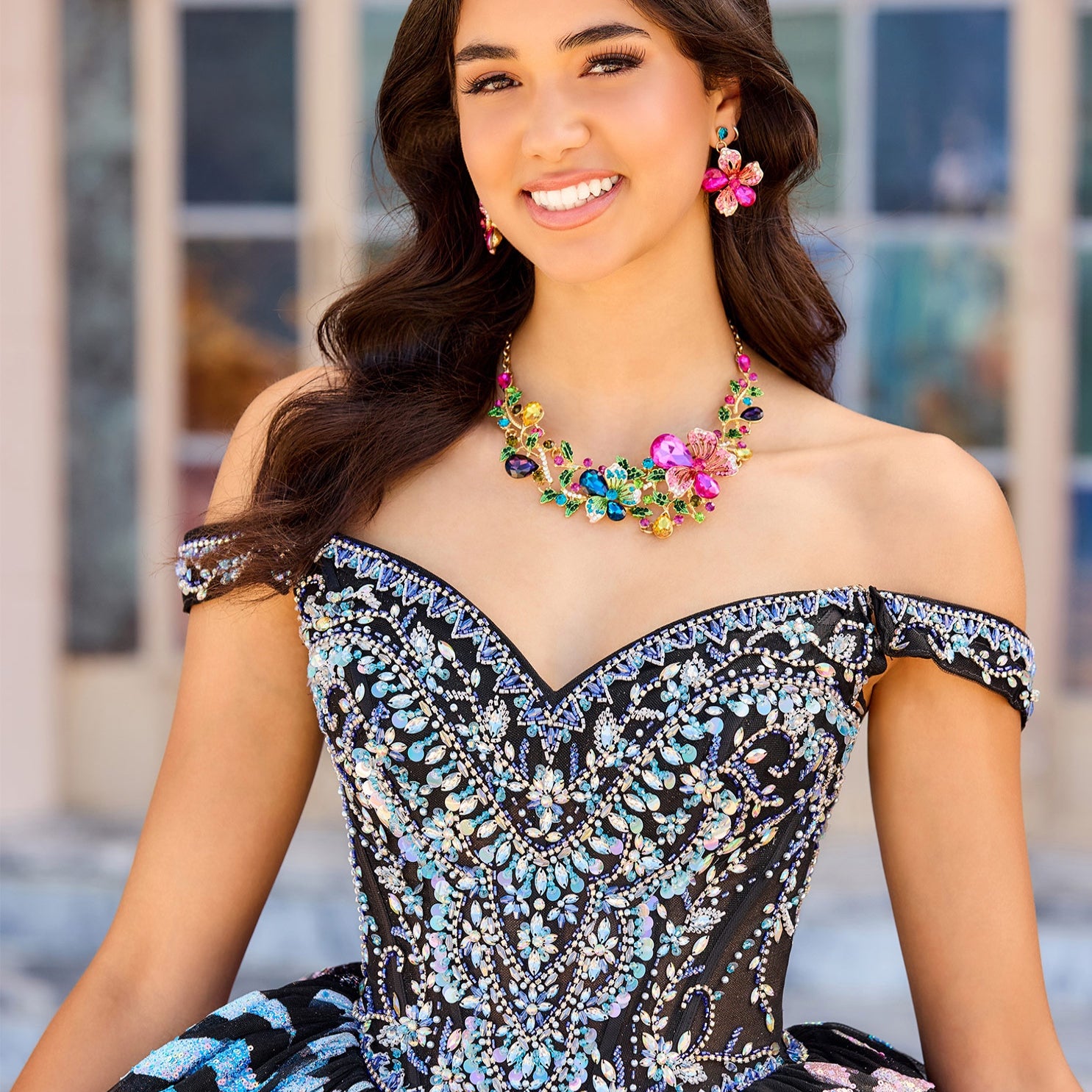 Princesa by Ariana Vara PR30156- Beaded Corset Bodice