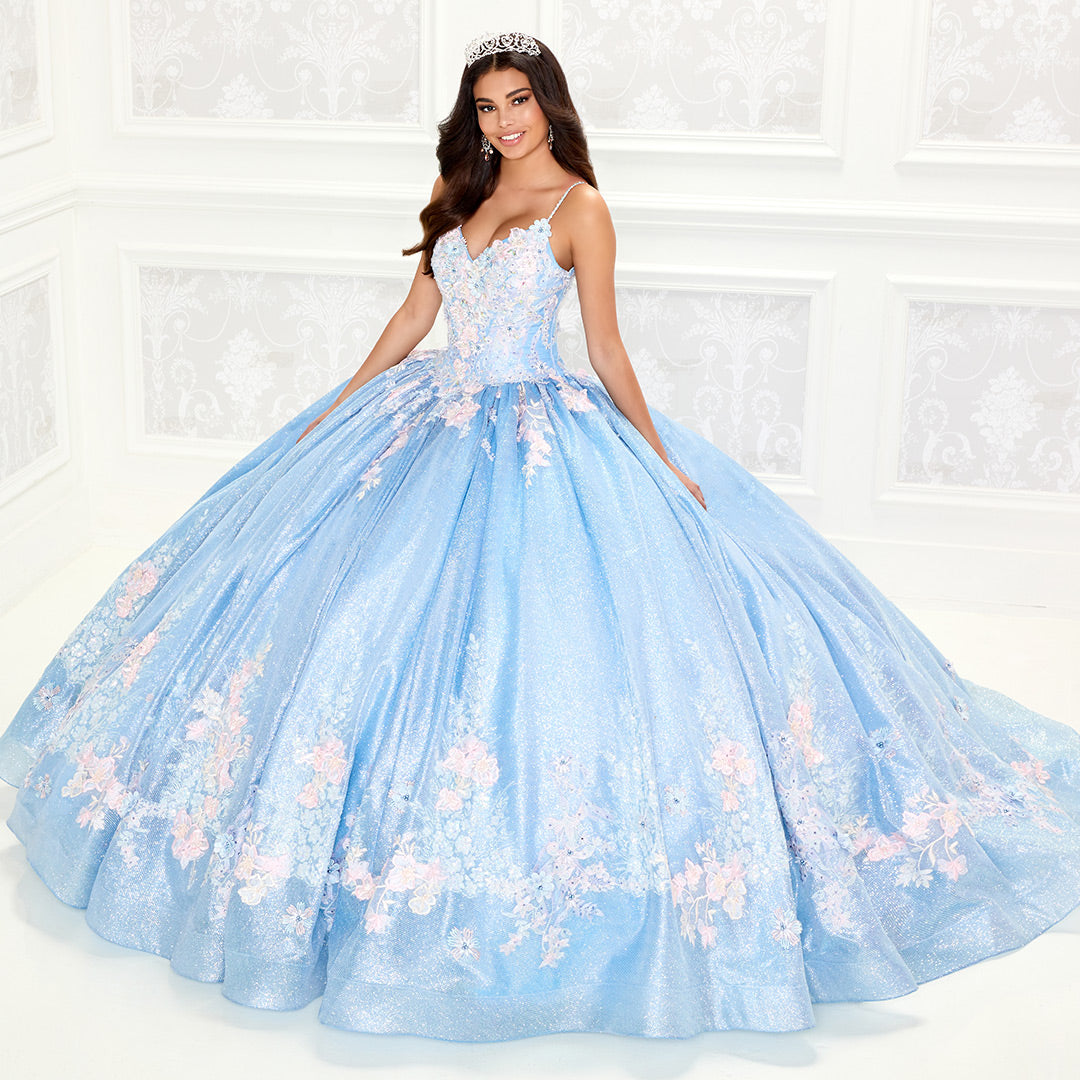 Princesa by Ariana Vara PR30083 - Floral Laced Ballgown