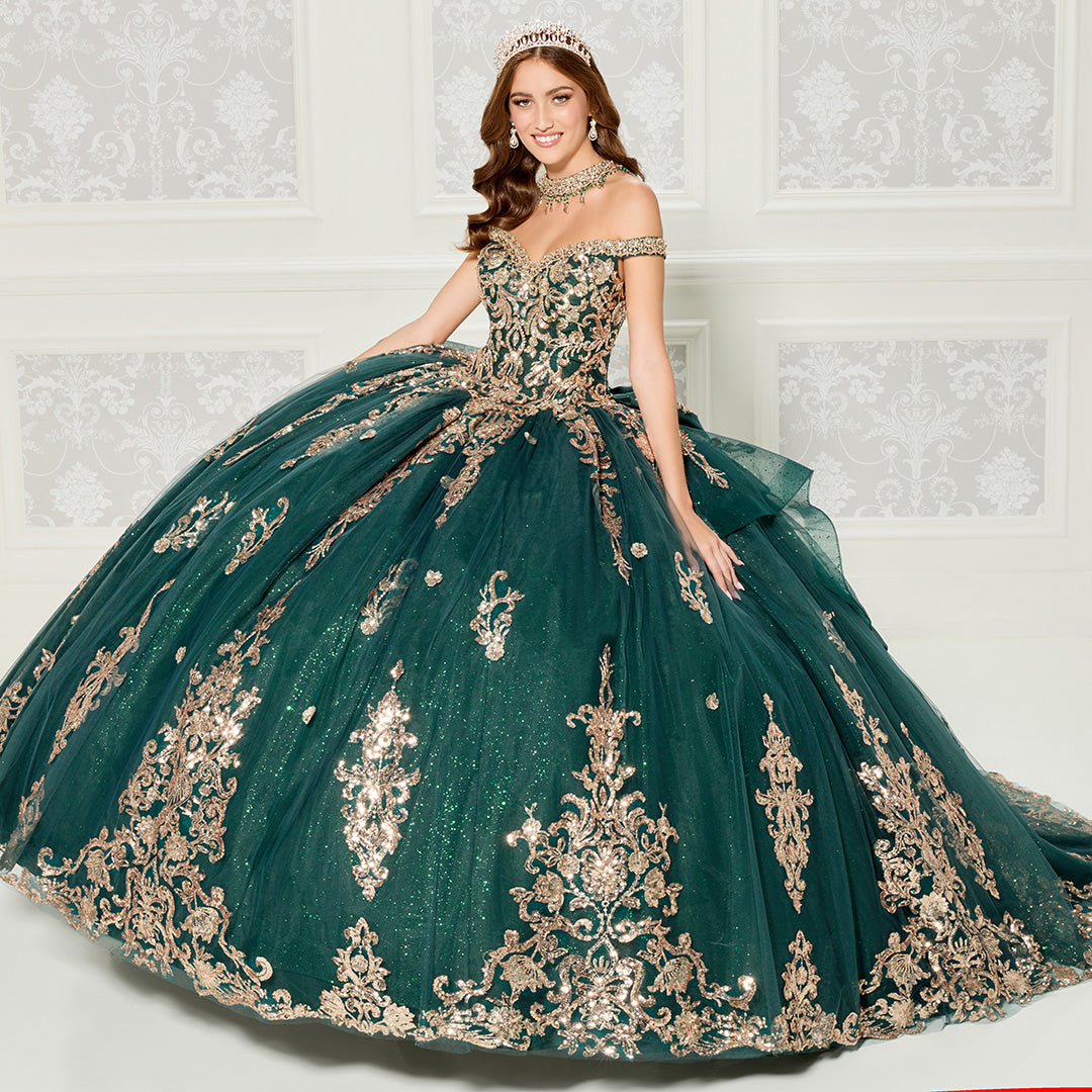 Princesa by Ariana Vara PR30112 - Beaded Lace Sweetheart Ballgown