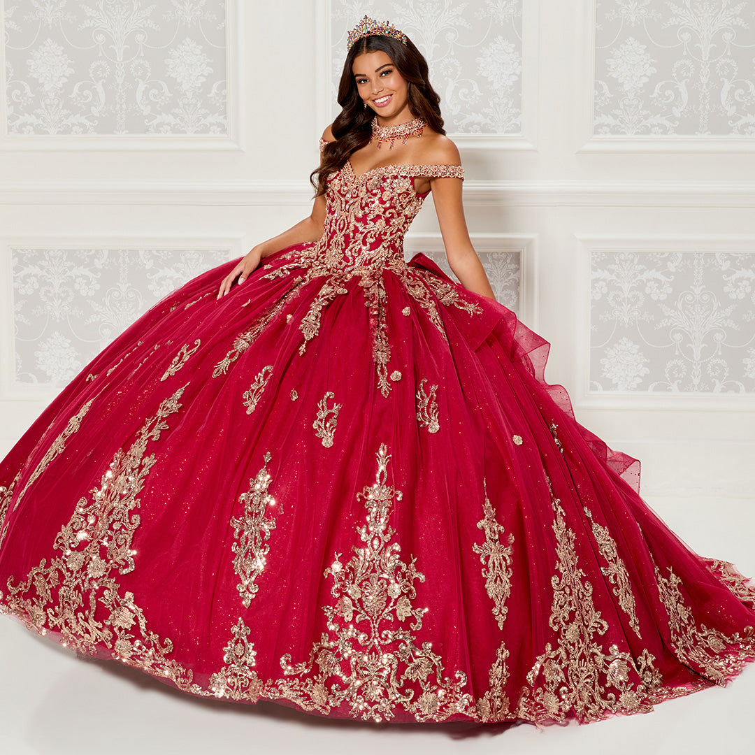 Princesa by Ariana Vara PR30112 - Beaded Lace Sweetheart Ballgown