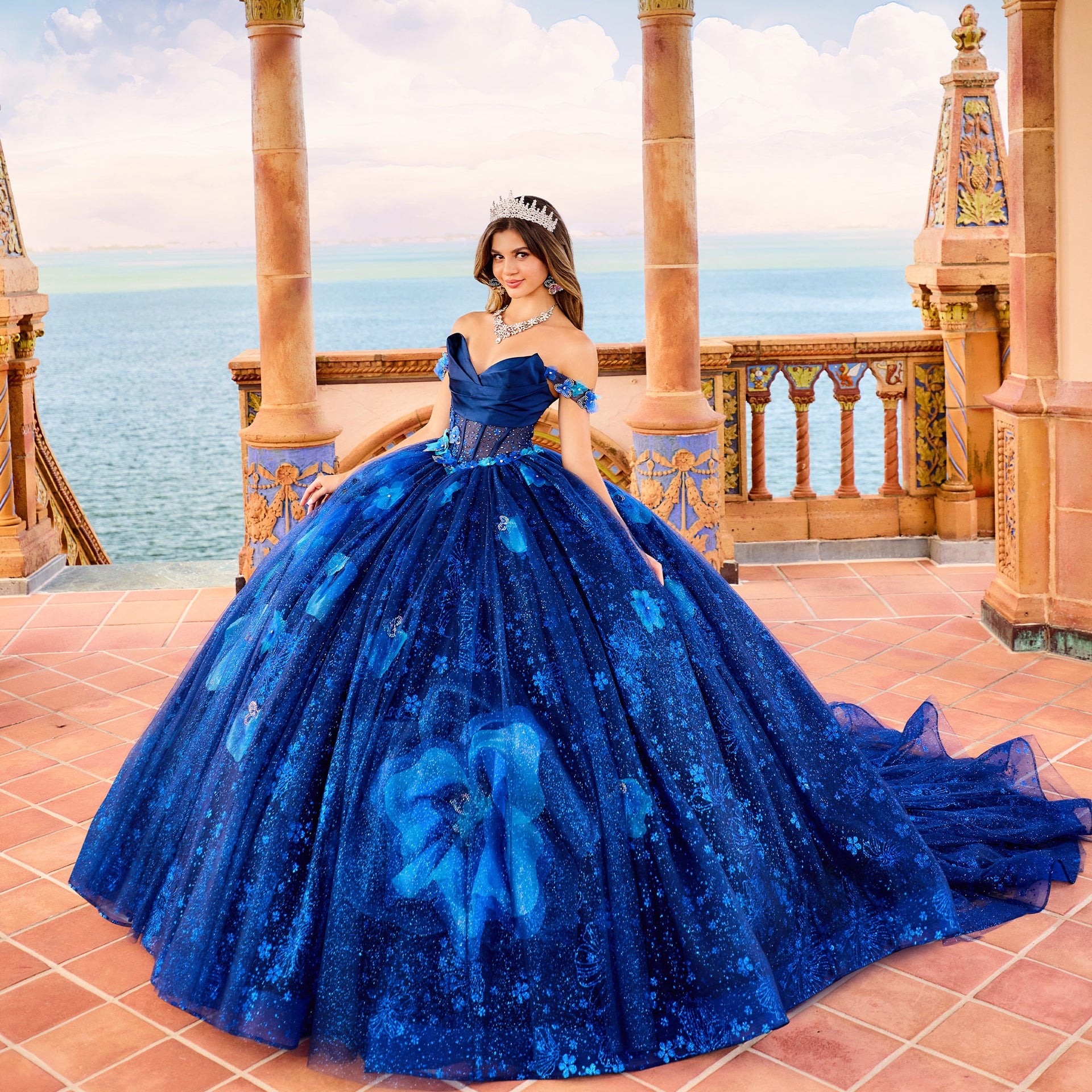 Princesa by Ariana Vara PR30159 Ivory /Gold / 10