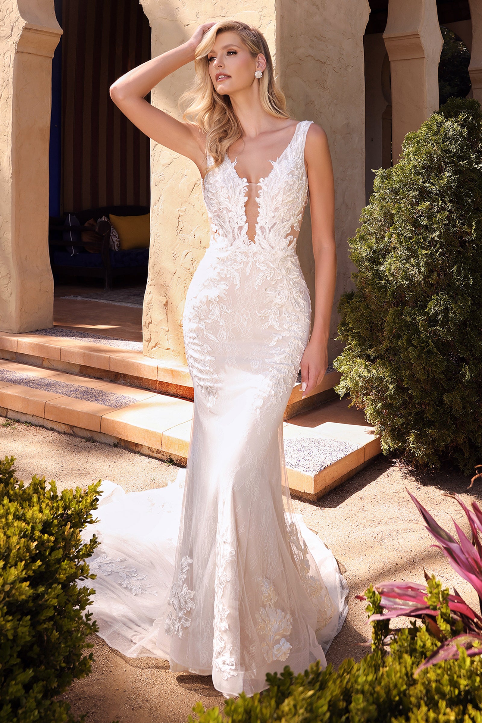 Andrea and Leo - A1072W Lace Applique Mermaid Bridal Gown