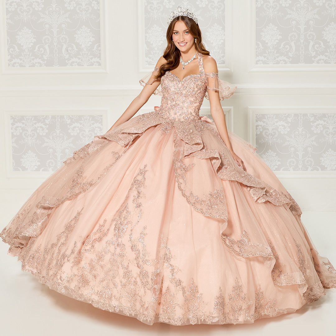 Princesa by Ariana Vara PR30118 - Applique Sweetheart Ballgown