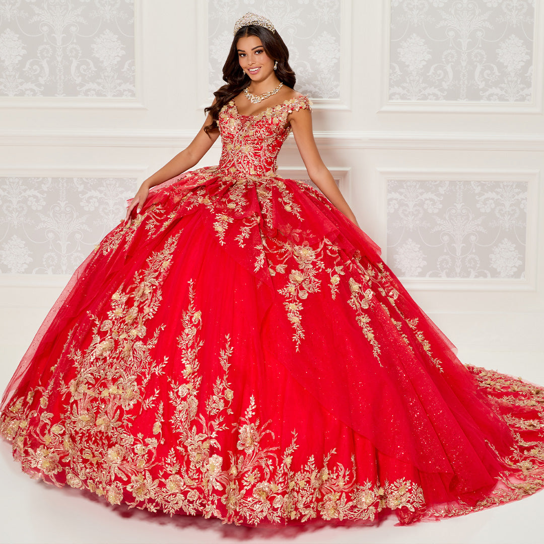 Princesa by Ariana Vara PR30119 - V-Neck Embellished Ballgown